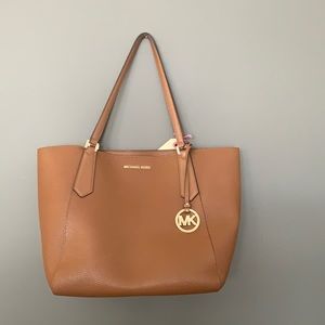 MK tan tote bag